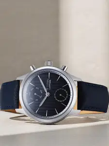 Titan Men Textured Dial & Leather Straps Analogue Watch 1874SL02