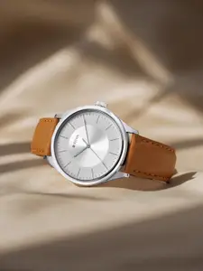 Titan Men Leather Straps Analogue Watch 1802SL07