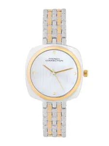 French Connection Women Textured Dial & Bracelet Style Straps Analogue Watch FCN0143TM