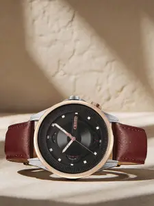 Titan Men Dial & Leather Straps Analogue Watch 1830KL03