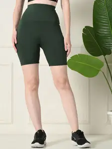 FITINC Women Skinny Fit High-Rise Training or Gym Sports Shorts