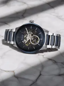 Titan Men Skeleton Dial & Stainless Steel Analogue Automatic Motion Powered Watch