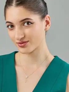 Kushal's Fashion Jewellery Copper Gold-Plated Necklace