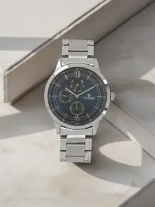 Titan Men Blue Analogue Watch