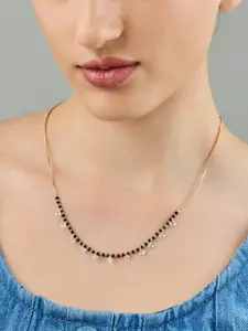 Kushal's Fashion Jewellery Copper Gold-Plated Necklace