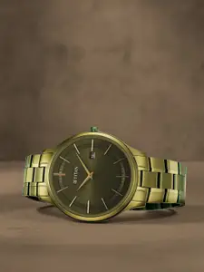 Titan Men Dial & Stainless Steel Bracelet Style Straps Analogue Watch 90142QM03