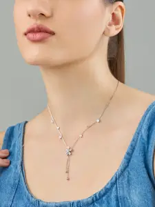 Kushal's Fashion Jewellery Women Copper Rhodium-Plated Necklace