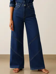 SASSAFRAS Women Relexed Fit High-Rise Jeans