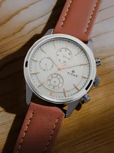 Titan Workwear Men Silver Analogue watch NL1805SL01