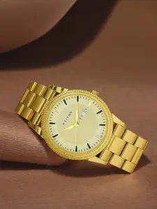 Titan Men Beige Dial Watch 1650YM04