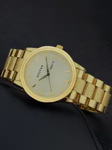 Titan Karishma Men Gold Analogue watch NL1650YM06