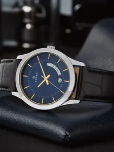 Titan Men Navy Blue Analogue Watch NM1823SL01