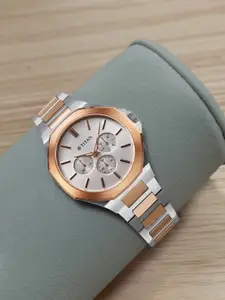 Titan Men Bracelet Style Straps Analogue Watch 90198KM01-Silver