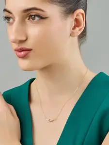 Kushal's Fashion Jewellery Copper Gold-Plated Necklace