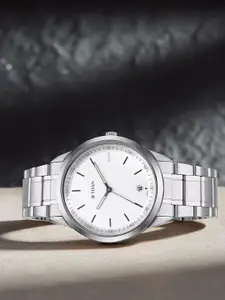 Titan Men White Analogue Watch