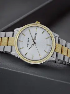 Titan Karishma Men Silver Analogue watch NL1650BM03