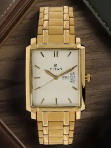Titan Men White Dial Watch NF1506YM01