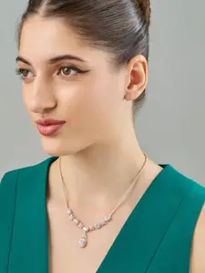 Kushal's Fashion Jewellery Copper Gold-Plated Necklace