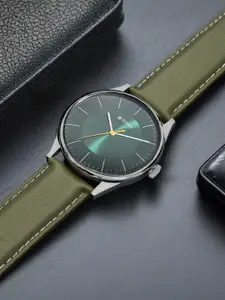Titan Men Green Analogue Watch 1802SL04