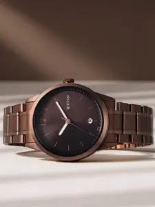 Titan Men Classique Bracelet Style Analogue Watch 1806QM03-Brown