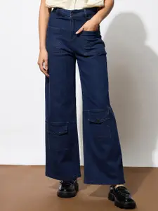 SASSAFRAS Women Bootcut High-Rise Jeans