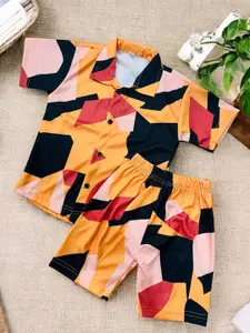 Moda Rapido Boys Printed Shirt With Shorts