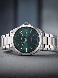 Titan Men Titanium Stainless Steel Straps Analogue Watch 90177TM02