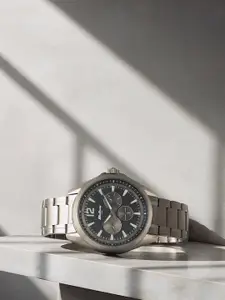 Titan Men Dial & Leather Bracelet Style Straps Analogue Watch NP90124SM01