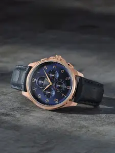 Titan Men Printed Dial & Stainless Steel Straps Analogue Chronograph Watch 90169WL01