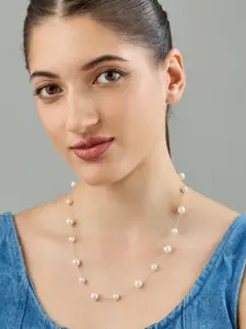 Kushal's Fashion Jewellery Copper Gold-Plated Necklace