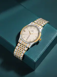 Titan Men Off-White Dial Watch 1636BM01