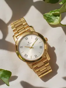Titan Men Silver-Toned Dial Watch 1644YM01