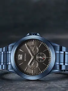 Titan Men Classique Bracelet Style Analogue Watch 1698QM01-Grey