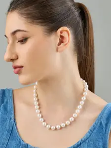 Kushal's Fashion Jewellery Gold-Plated Pearls Beaded Necklace