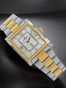 Titan Men Silver-Toned Dial Watch 90024BM03