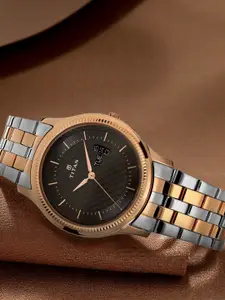 Titan Men Brown Analogue Watch