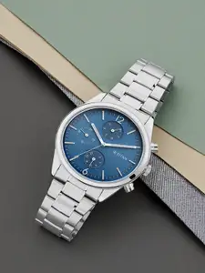 Titan Men Blue Analogue Watch