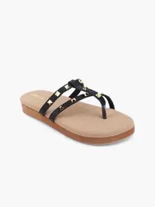 Gibelle Women Embellished Open Toe Flats