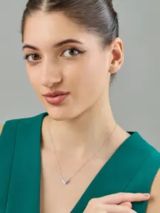 Kushal's Fashion Jewellery Women Copper Rhodium-Plated Necklace