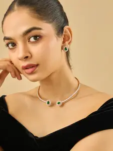 Kushal's Fashion Jewellery Copper Gold-Plated Necklace