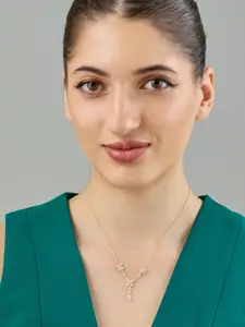 Kushal's Fashion Jewellery Copper Gold-Plated Necklace