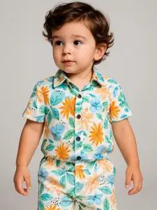 Moda Rapido Boys Printed Shirt with Shorts