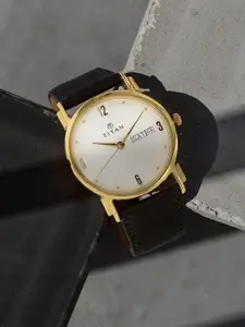 Titan Karishma Men Off White Analogue watch NL1445YL04