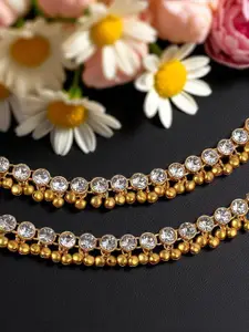 Bhana Fashion Gold-Plated Anklet