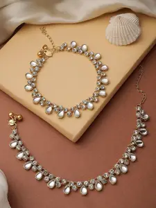 Bhana Fashion Gold-Plated Anklet