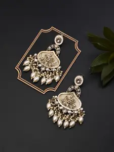 Anvik Gold-Plated Mother of Pearl Floral Drop Earrings