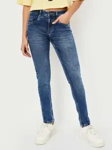 max Women Regular Fit Mid-Rise Light Fade Jeans