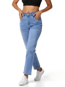 glitchez Women Relaxed Fit Light Fade Stretchable Jeans