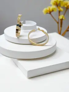 AVANT-GARDE PARIS Gold-Plated Circular Hoop Earrings