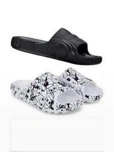 Pampy Angel Pack of 2 Men Printed Rubber Sliders